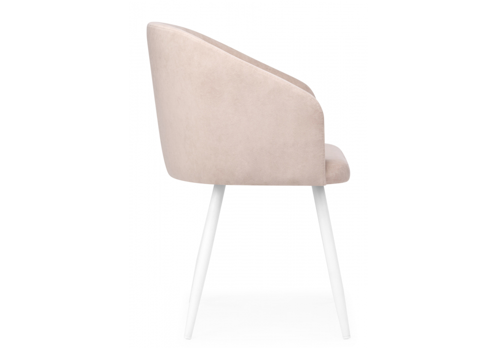 фото стул на металлокаркасе поворотный woodville монер 360 латте (glory 10) / белый 632656 | 220svet.ru