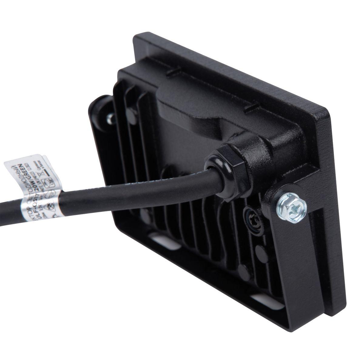 фото прожектор светодиодный volpe ulf-q517 20w/green ip65 220-240v black ul-00011652 | 220svet.ru
