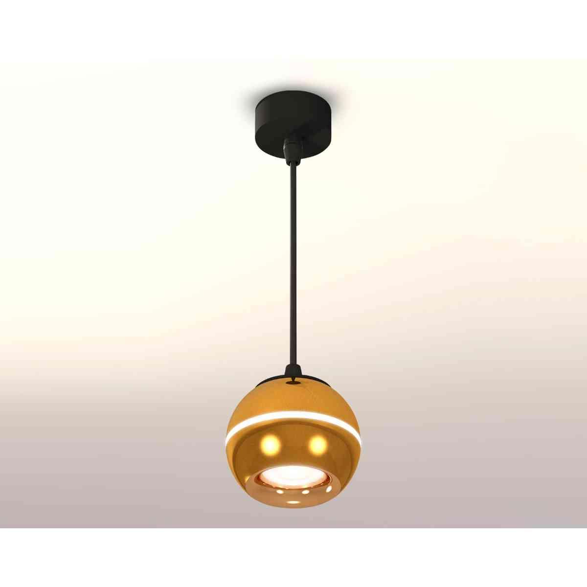 фото комплект подвесного светильника ambrella light techno spot xp1105001 pyg/sbk золото желтое полированное/черный песок (a2302,c1105,n7014) | 220svet.ru
