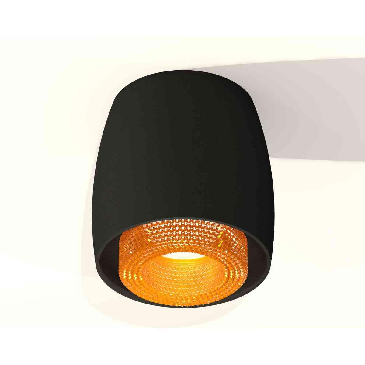 фото комплект накладного светильника ambrella light techno spot xs1142024 sbk/cf черный песок/кофе (c1142, n7195) | 220svet.ru