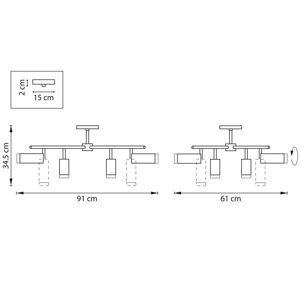 фото потолочная люстра lightstar rullo (571728+214437-4+214487-4+202430-8) lr7283748740 | 220svet.ru