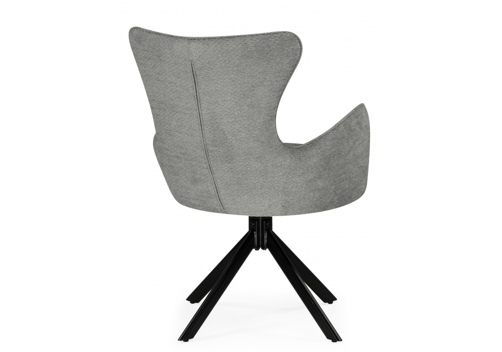 фото стул на металлокаркасе woodville atlanta gray / black 15832 | 220svet.ru