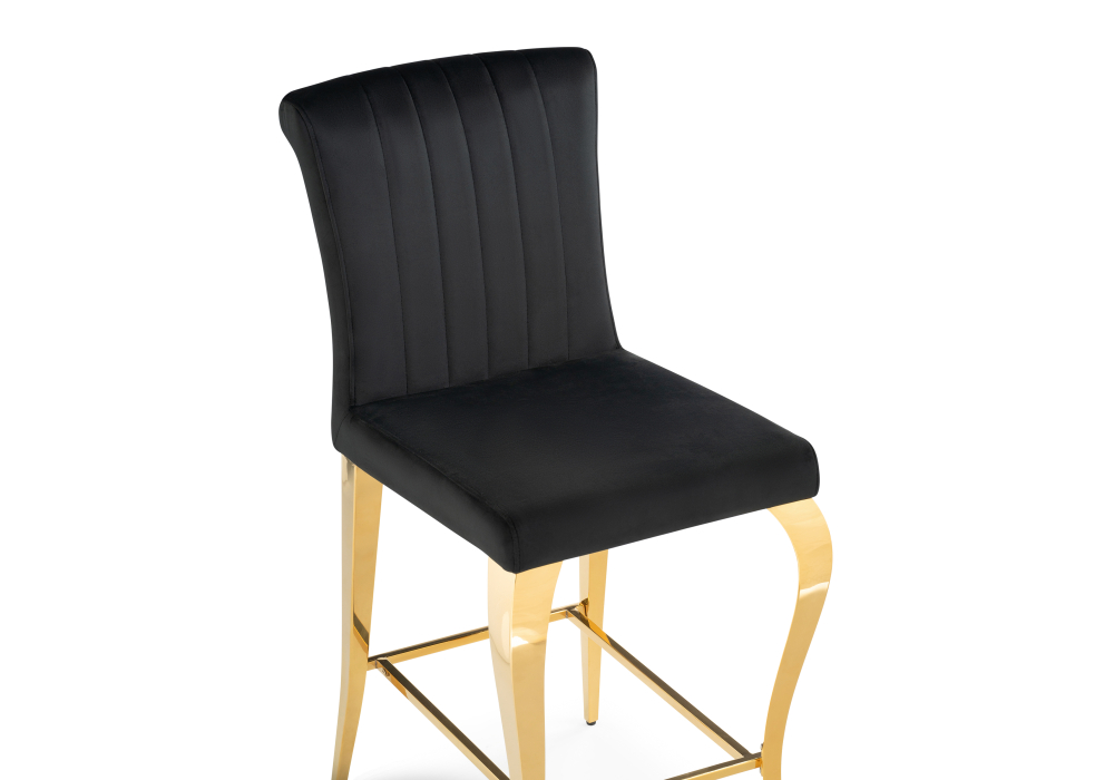 фото барный стул woodville joan black / gold 15388 | 220svet.ru
