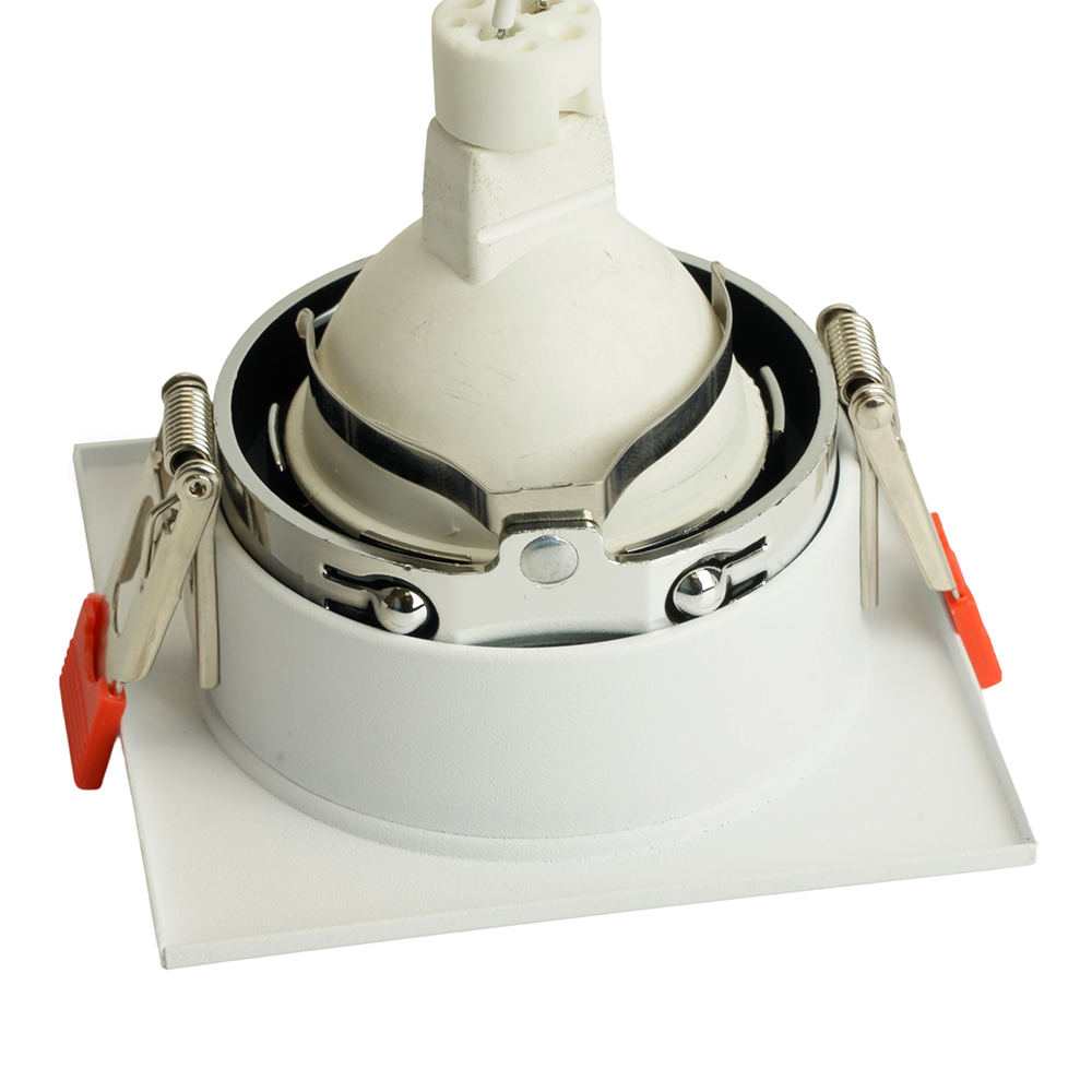 фото светильник встраиваемый feron dl3112 потолочный mr16 g5.3 белый + хром 51406 | 220svet.ru