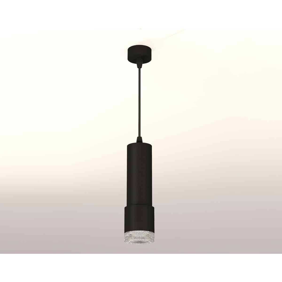 фото комплект подвесного светильника ambrella light techno spot xp7402001 sbk/cl черный песок/прозрачный (a2302, c6343, a2030, c7402, n7191) | 220svet.ru