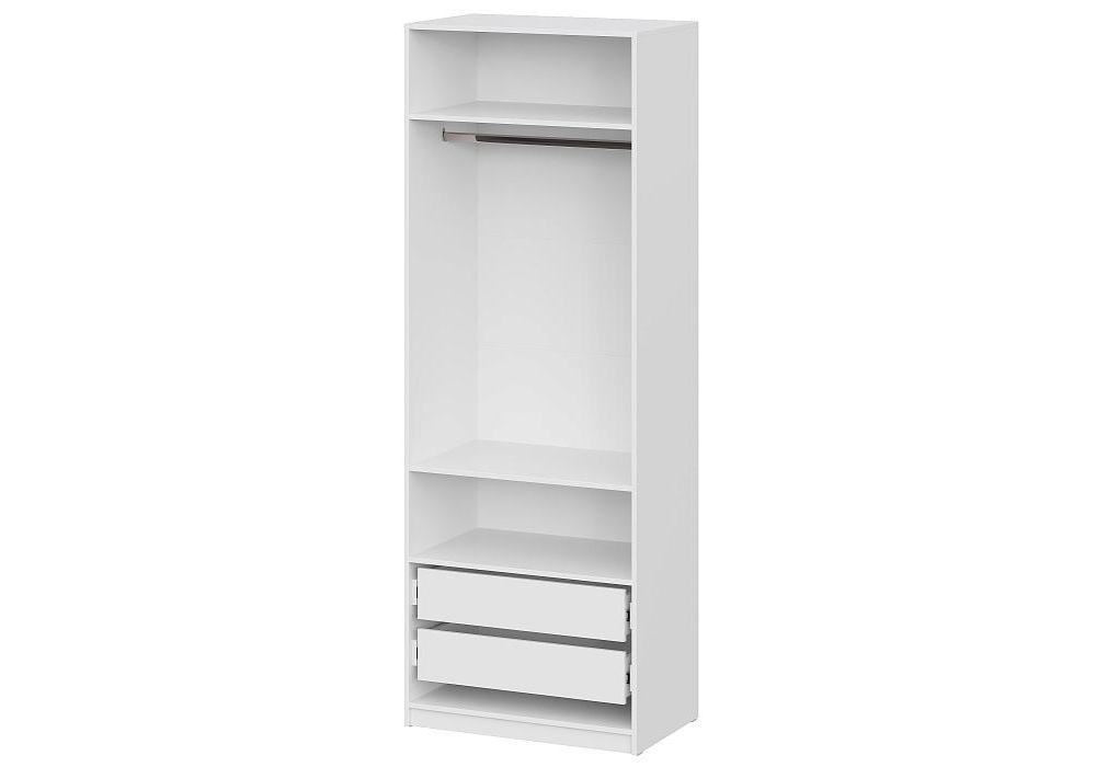 фото шкаф woodville даиго двухстворчатый белый текстурный 593703 | 220svet.ru