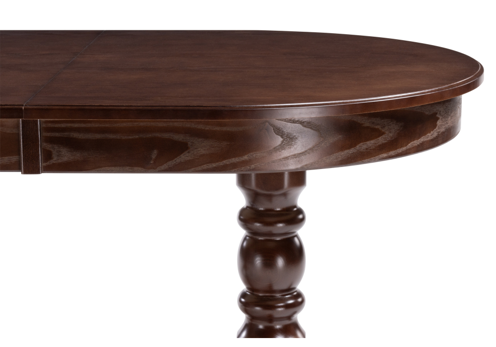 фото стол деревянный woodville дейвер 160(220)х100 орех темный 515967 | 220svet.ru