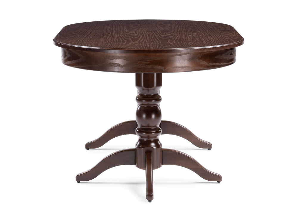 фото стол деревянный woodville дейвер 160(220)х100 орех темный 515967 | 220svet.ru