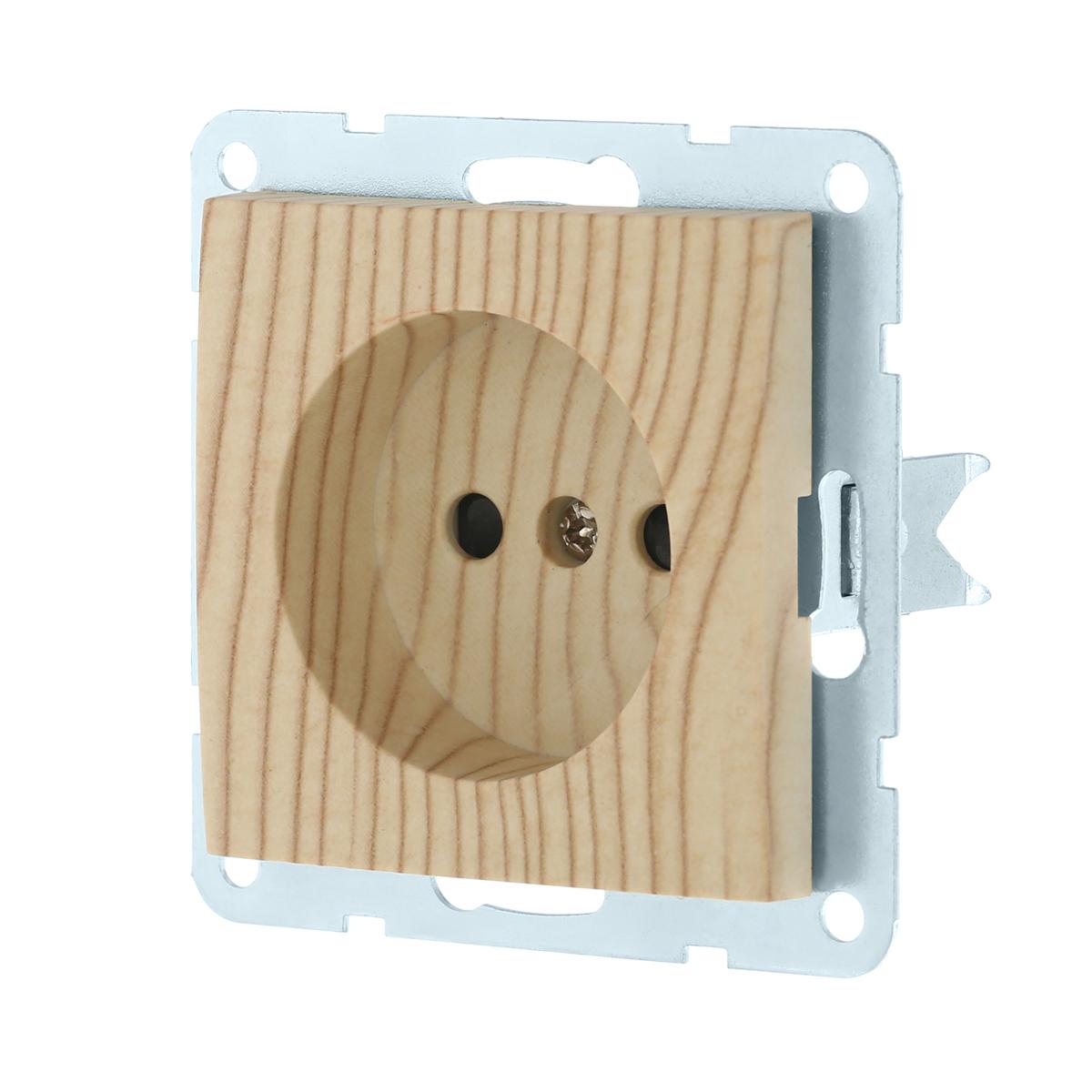 фото розетка lk studio без з/к, со шторками (сосна) lk60 863325-1 | 220svet.ru