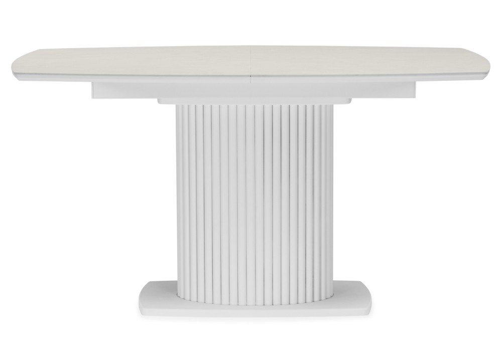 фото керамический стол раскладной woodville фестер 160(200)х90 carmen light grey / белый 664919 | 220svet.ru