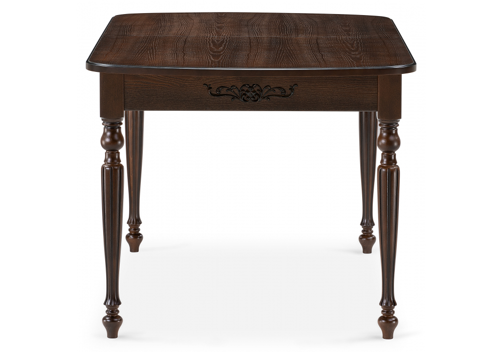 фото стол деревянный раскладной woodville бевье орех темный / орех 483899 | 220svet.ru