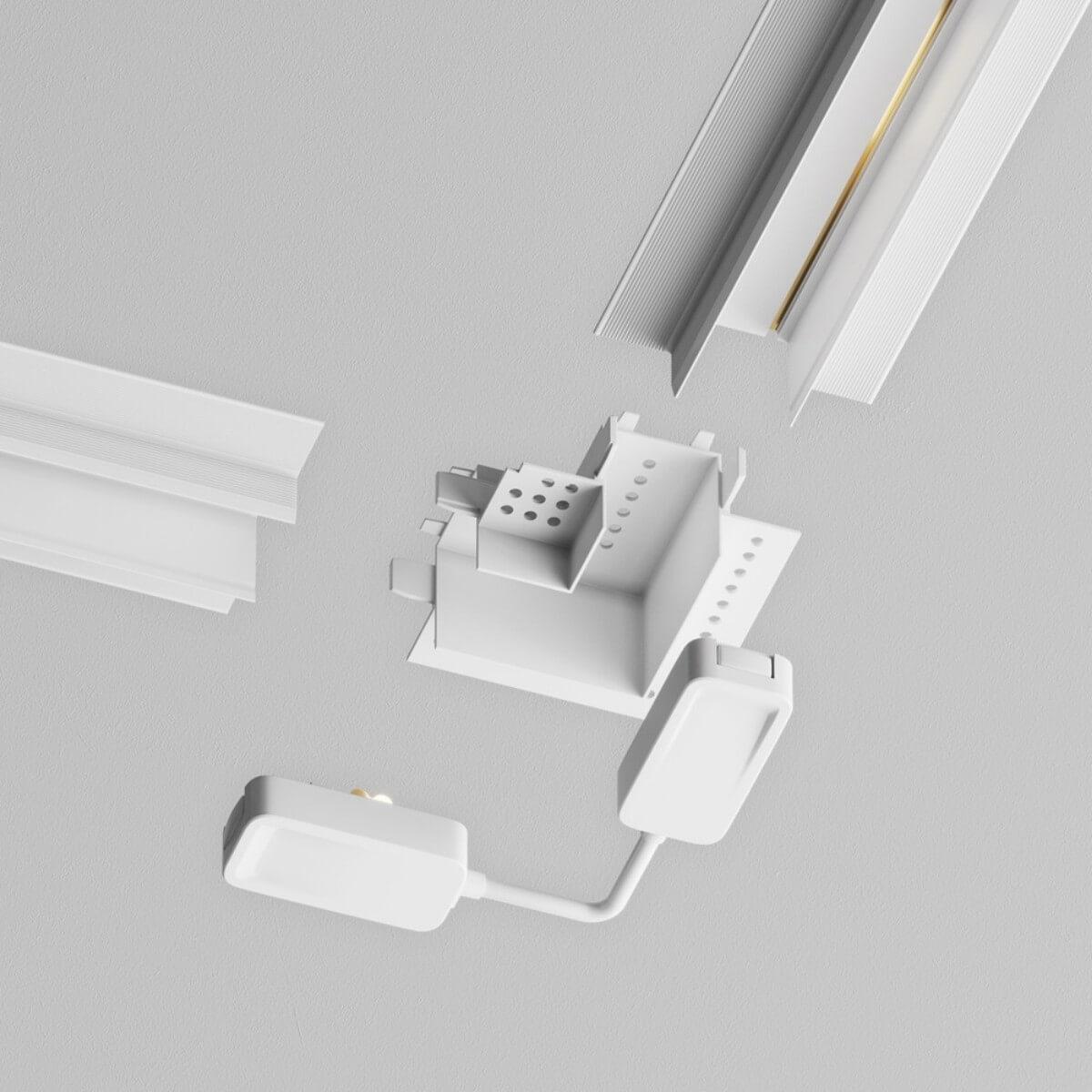 фото коннектор питания l-образный maytoni technical radity tra084cpc-w-12 | 220svet.ru