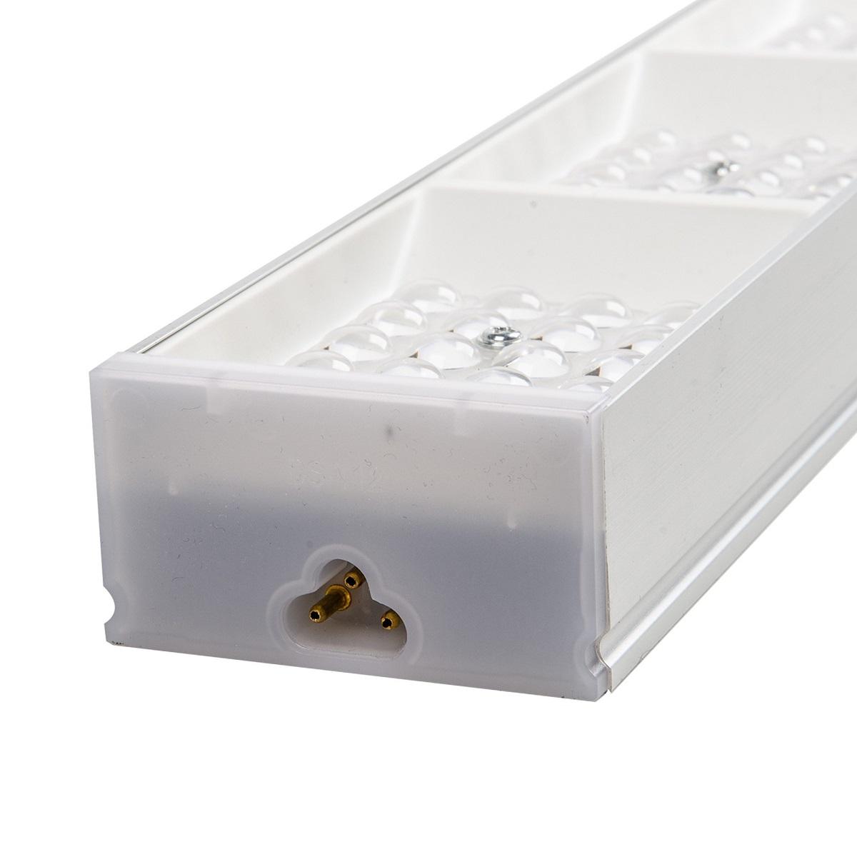 фото линейный светодиодный светильник uniel ulo-el120b-100w/6500k/k silver linkable ul-00010694 | 220svet.ru