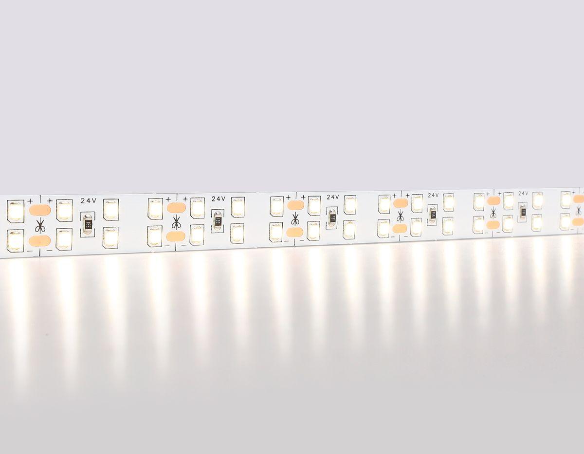фото светодиодная лента дневной белый ambrella light 20w/m 204led/m 2835smd 4500к 5m gs3602 | 220svet.ru