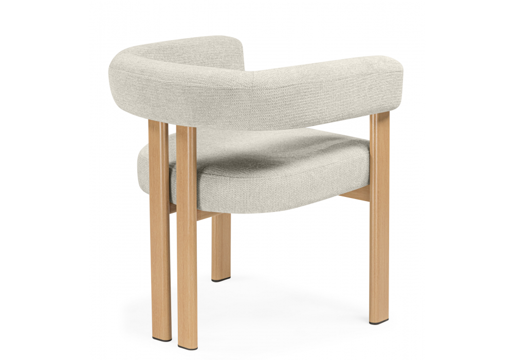 фото стул на металлокаркасе woodville selma бежевый / бук 15941 | 220svet.ru