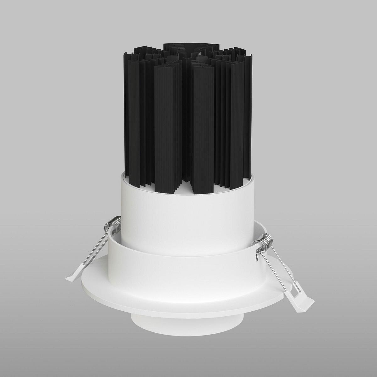 фото встраиваемый светодиодный светильник elektrostandard 9919 led 10w 3000k белый a064031 | 220svet.ru