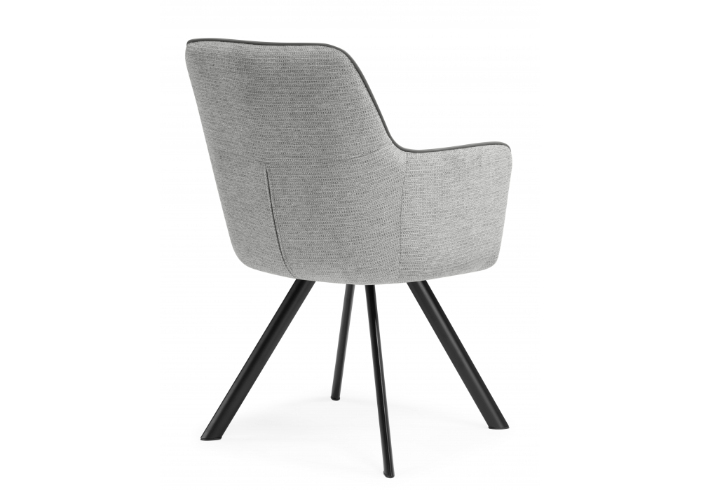 фото стул на металлокаркасе woodville elis gray / dark gray / black 15839 | 220svet.ru