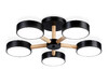 Миниатюра фото потолочная светодиодная люстра на штанге с пультом ду ambrella light comfort fl4828 | 220svet.ru