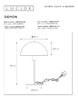Миниатюра фото настольная лампа lucide siemon 45596/01/44 | 220svet.ru