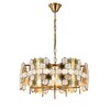 Миниатюра фото подвесная люстра indigo delizia 12047/6p brass v000571 | 220svet.ru