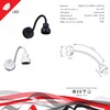Миниатюра фото настенный светильник reluce technical 86203-9.2-001mn led5w bk | 220svet.ru