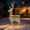 Миниатюра фото светодиодная фигура "световой олень" 1,6м тепло-белый 24в, ip65 ltc lc-13161 | 220svet.ru