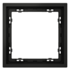 Миниатюра фото рамка пластиковая на 1 пост voltum s70 vls100108 (черный матовый) | 220svet.ru
