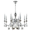 Миниатюра фото подвесная люстра crystal lux mercedes sp8 chrome/smoke | 220svet.ru