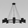 Миниатюра фото подвесная люстра eurosvet 70147/8 черный | 220svet.ru