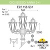 Миниатюра фото садово-парковый фонарь fumagalli gigi bisso/anna 3+1 e22.156.s31.aye27 | 220svet.ru