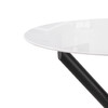 Миниатюра фото стол стеклянный woodville rock white / black 11772 | 220svet.ru