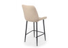 Миниатюра фото барный стул вращающийся woodville седа 360 бежевый (zd 210) / черный 632600 | 220svet.ru