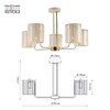 Миниатюра фото потолочная люстра rivoli evonne 2088-305 б0055642 | 220svet.ru
