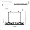 Миниатюра фото подвесной светодиодный светильник odeon light crossa 5072/50l золотой | 220svet.ru