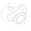 Миниатюра фото настенный светильник st luce round sl093.401.01 | 220svet.ru
