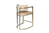 Миниатюра фото стул полубарный garda decor 76ar-603gold-bg беж/мат. золото | 220svet.ru