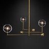 Миниатюра фото люстра globe mobile 3 brass | 220svet.ru