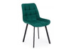Миниатюра фото стул на металлокаркасе woodville челси п зеленый / черный np 632512 | 220svet.ru