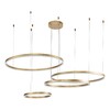 Миниатюра фото подвесной светодиодный светильник indigo galass 14001/4p gold v000015l | 220svet.ru