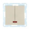 Миниатюра фото выключатель lk studio 2-кл., с индикаторами (схема 5l) 16 a, 250 b (бежевый) lk60 861201-1 | 220svet.ru