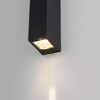 Миниатюра фото уличный настенный светодиодный светильник elektrostandard blaze 35136/w черный a057050 | 220svet.ru