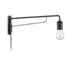 Миниатюра фото бра ideal lux triumph ap1 nero | 220svet.ru