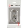 Миниатюра фото розетка эра arktik 16-2104-07 двойная с заземлением 2x2p+e schuko 16а-250в титан б0070450 | 220svet.ru