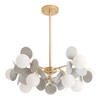 Миниатюра фото потолочная люстра на штанге arte lamp peacock a1369sp-10gy | 220svet.ru