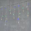 Миниатюра фото гирлянда бахрома с калпочком 3,1 x 0,5 м разноцветная с мерцанием белого диода 220в, 120 led, провод прозрачный провод пвх, ip65 ltc pil120blwcap-10-2m | 220svet.ru