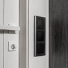 Миниатюра фото выключатель двухклавишный проходной werkel черные матовый w1122008 | 220svet.ru