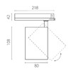 Миниатюра фото трековый трехфазный светильник 30w lightstar alta base a5347triac | 220svet.ru