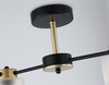 Миниатюра фото потолочная люстра на штанге ambrella light traditional loft tr tr303324/4 bk/gd | 220svet.ru