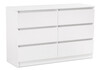 Миниатюра фото комод woodville мадера к6м белый эггер 497489 | 220svet.ru