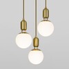 Миниатюра фото подвесной светильник eurosvet bubble 50151/3 латунь | 220svet.ru